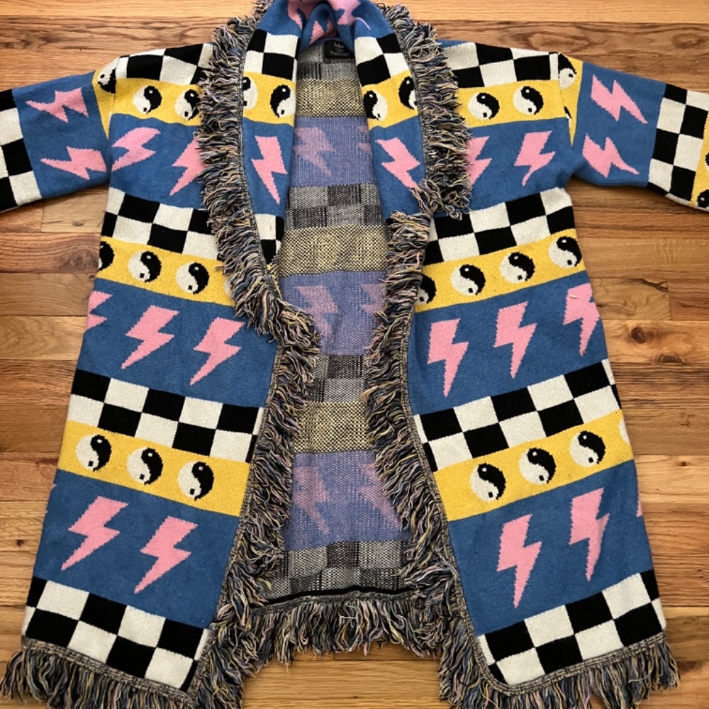 Dressed in LALA Statement Fringe Cardigan